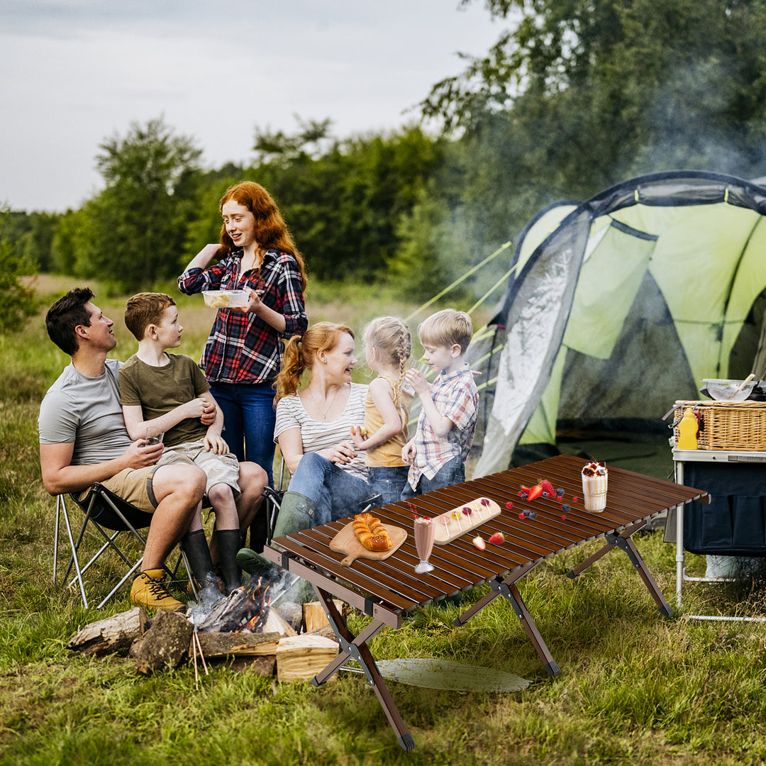 Folding Camping Table with Carry Bag for BBQ-Coffee