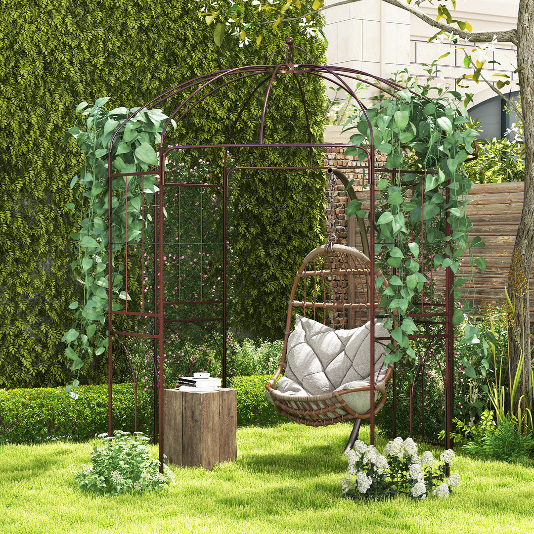 Metal Birdcage Shape Garden Arch- Bronze