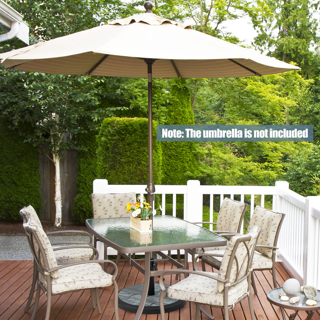 Parasol Base with Glass Surface