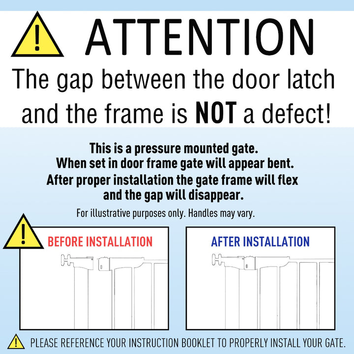 Pet Safety Barrier Gate W/ Iron tube, 74.9H x 73-80W cm-White