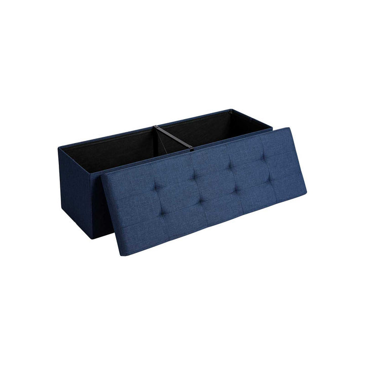 Navy Blue Ottoman Bench