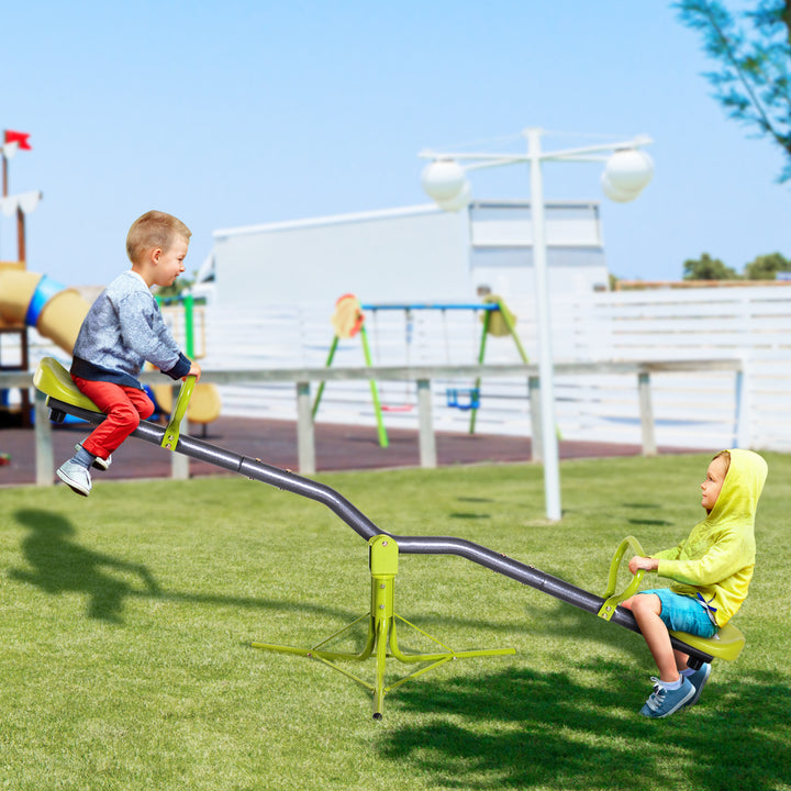 Kids Children 360 Degree Rotating Seesaw Swivel Playground Equipment Garden Outdoor Indoor