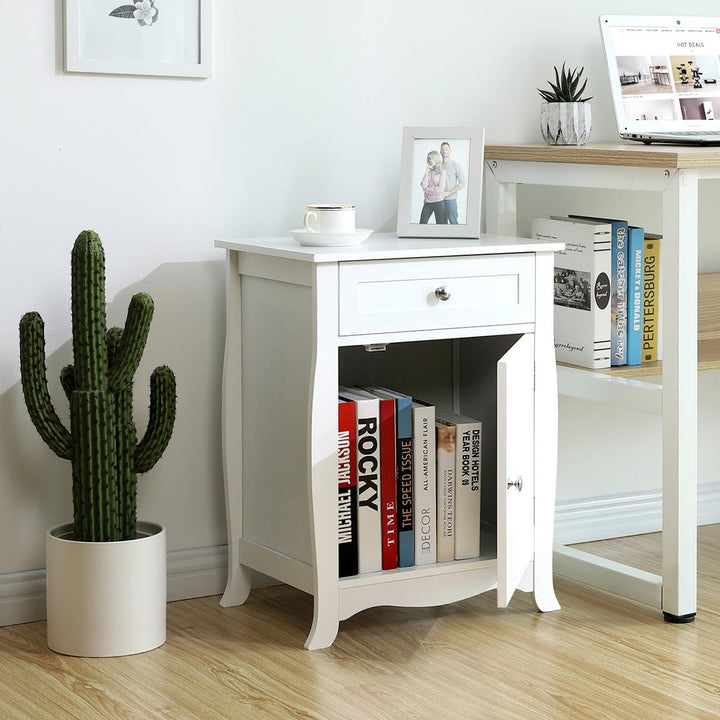 Nightstand with Storage Cabinet