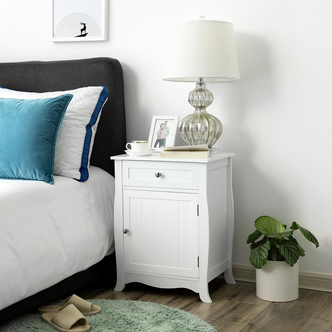 Nightstand with Storage Cabinet