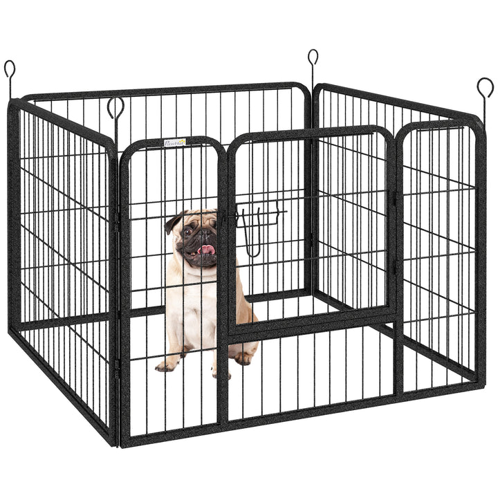 Heavy Duty Dog Playpen, 4 Panel Puppy Pen, Foldable Dog Kennel Both Indoor Outdoor Use Collapsible Design 82L x 82W x 60H (cm)