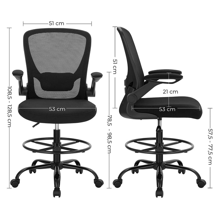 Office Drafting Chair with Footrest