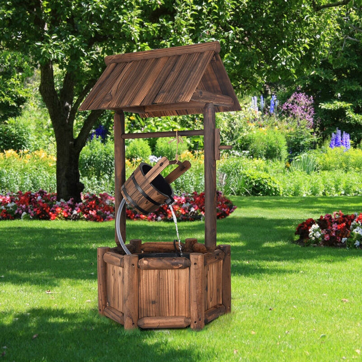 Garden Wishing Well with Electric Pump
