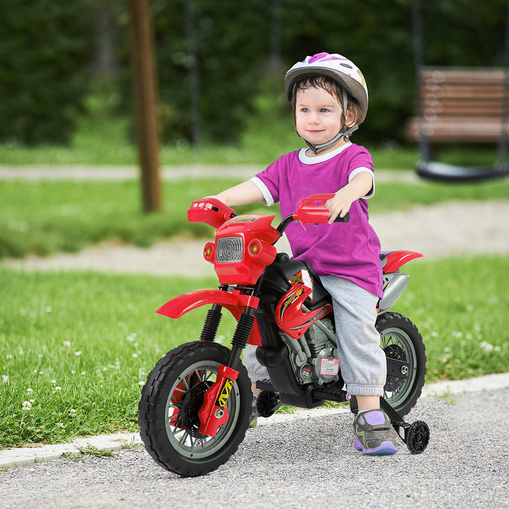 6V Kids Child Electric Motorbike Ride on Motorcycle Scooter Children Toy Gift (Red)