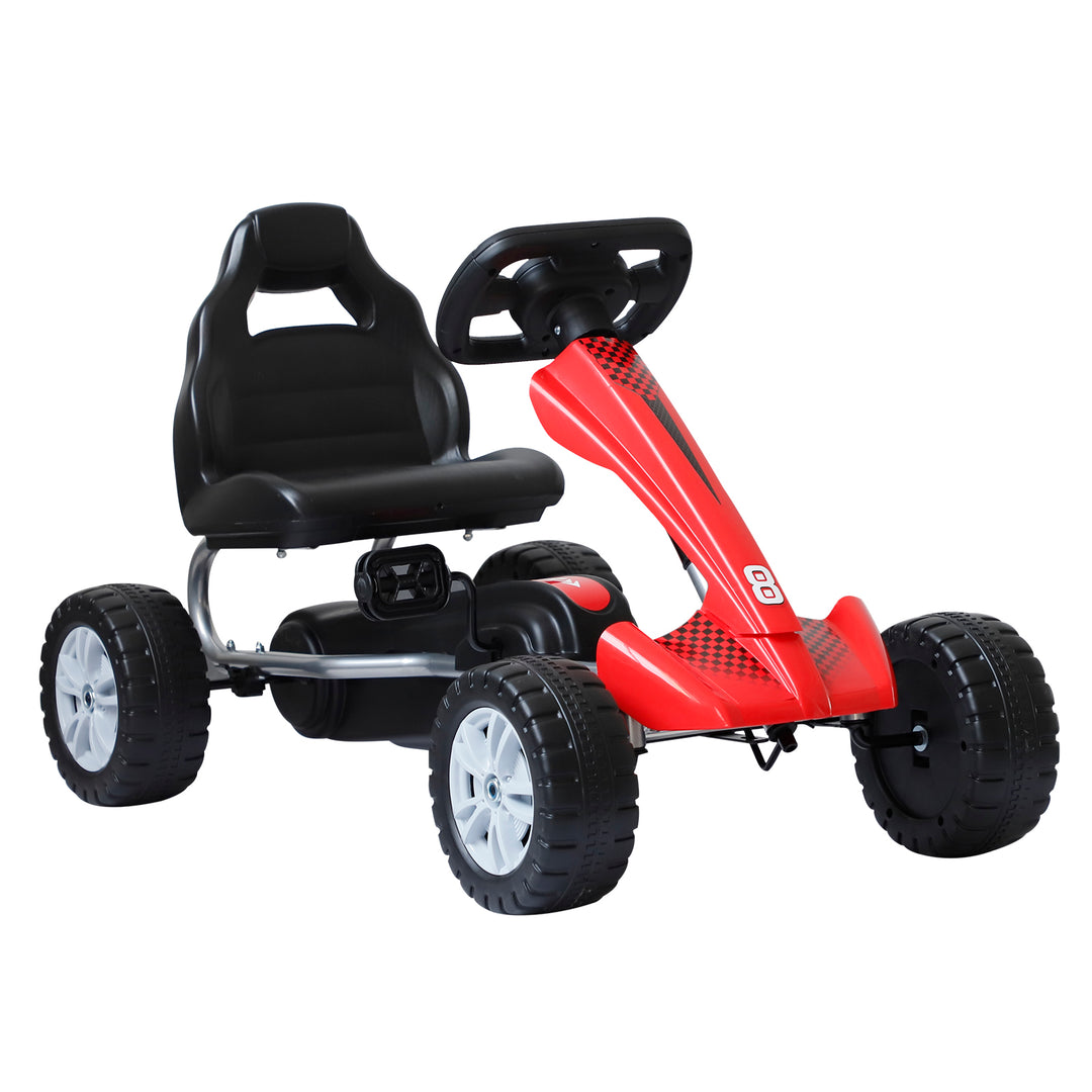 Kids Children Pedal Go Kart Ride On Car Toys Scooter Black &amp; Red
