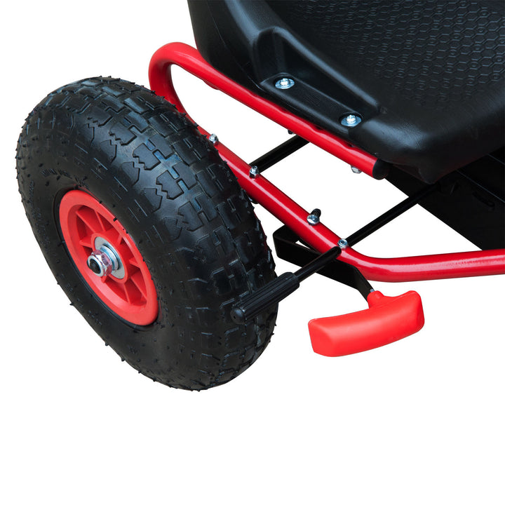 Kids Children Pedal Go Kart Cart Air Inflatable Tyres Motor Racing Style Suitable for 3 to 8 Years