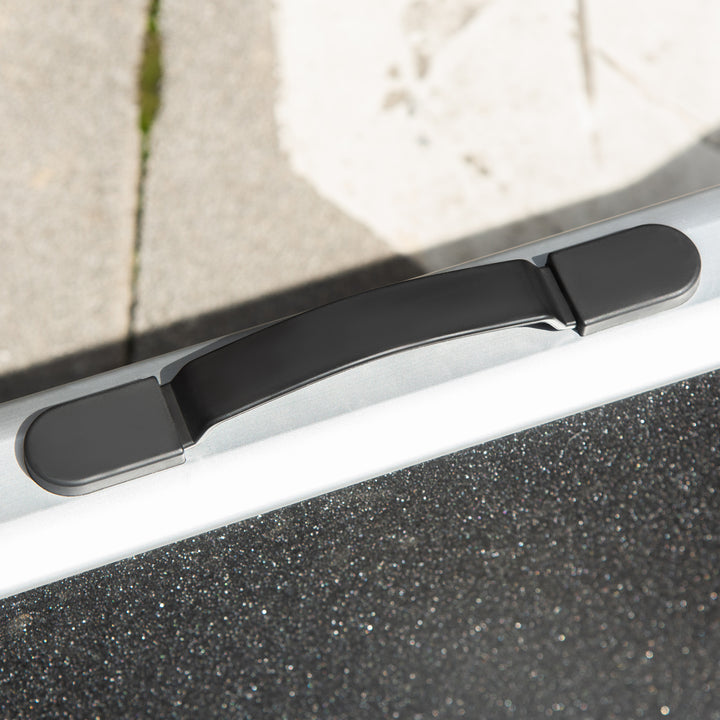 Portable Folding Pet Ramp, Dog Ramp for Cars with One Carry Handle, Non-Slip Ramp for Dogs to Get into a Car, Secure Aluminium Frame, Black