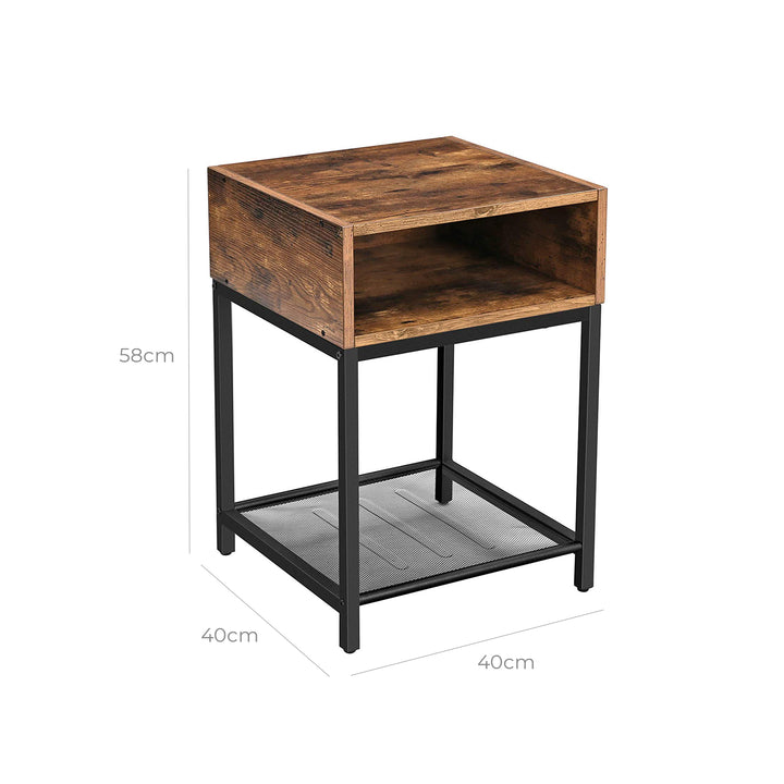 Open Compartment Nightstand