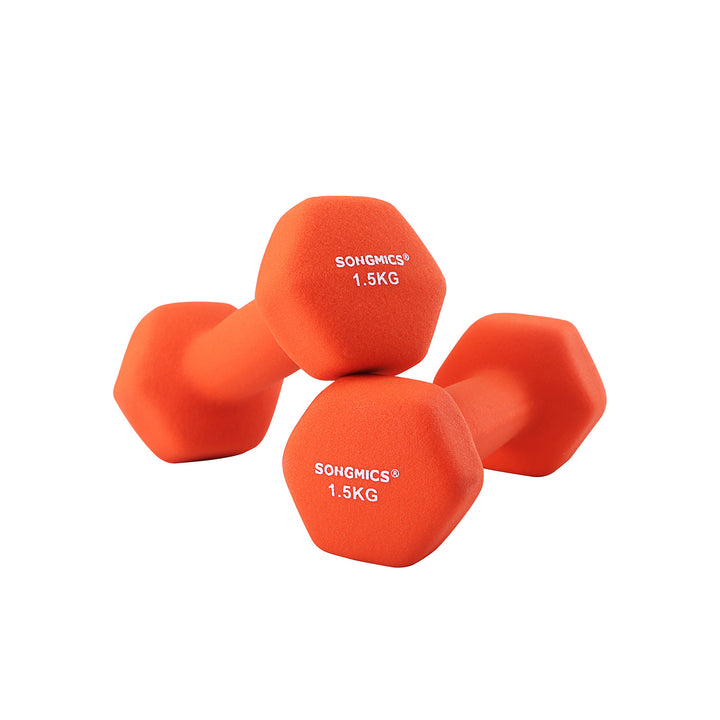 Orange Dumbbell Set