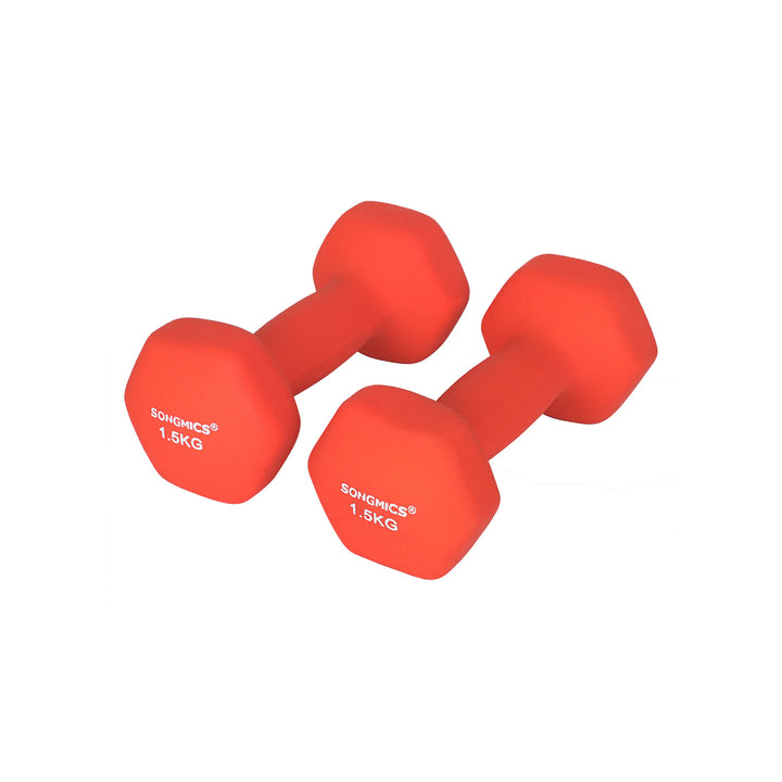 Orange Dumbbell Set