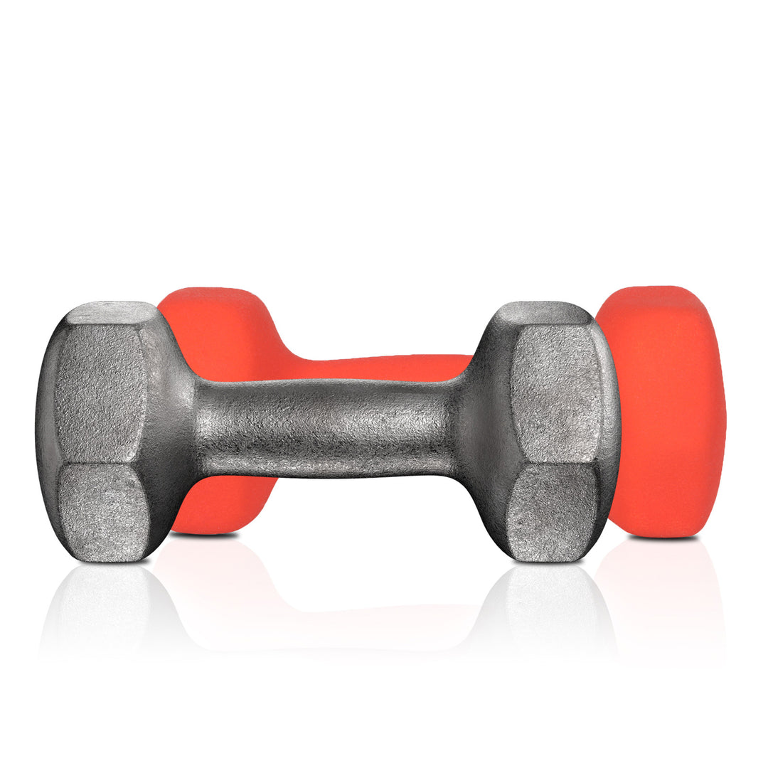 Orange Dumbbell Set