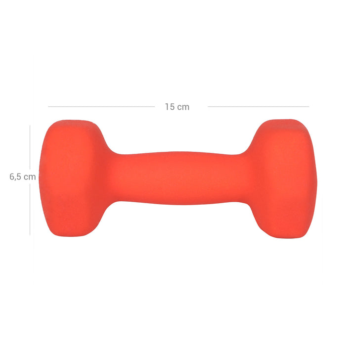 Orange Dumbbell Set