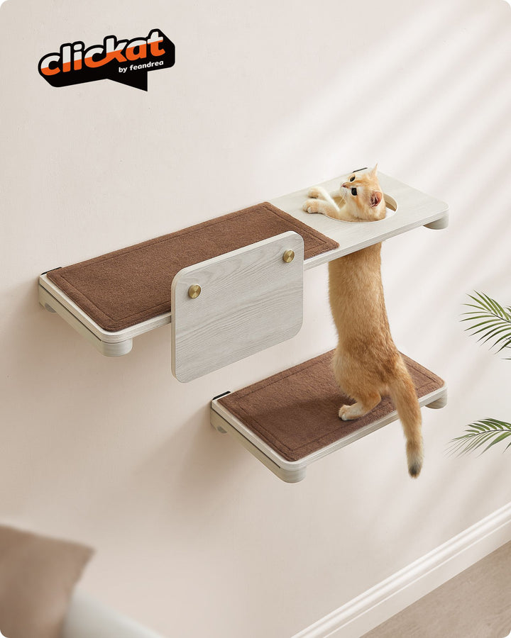 Wall-Mounted Large Cat Shelf with Felt Pad