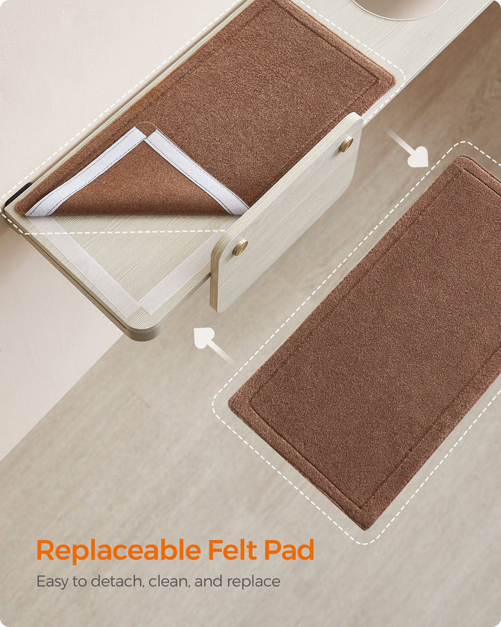 Wall-Mounted Large Cat Shelf with Felt Pad