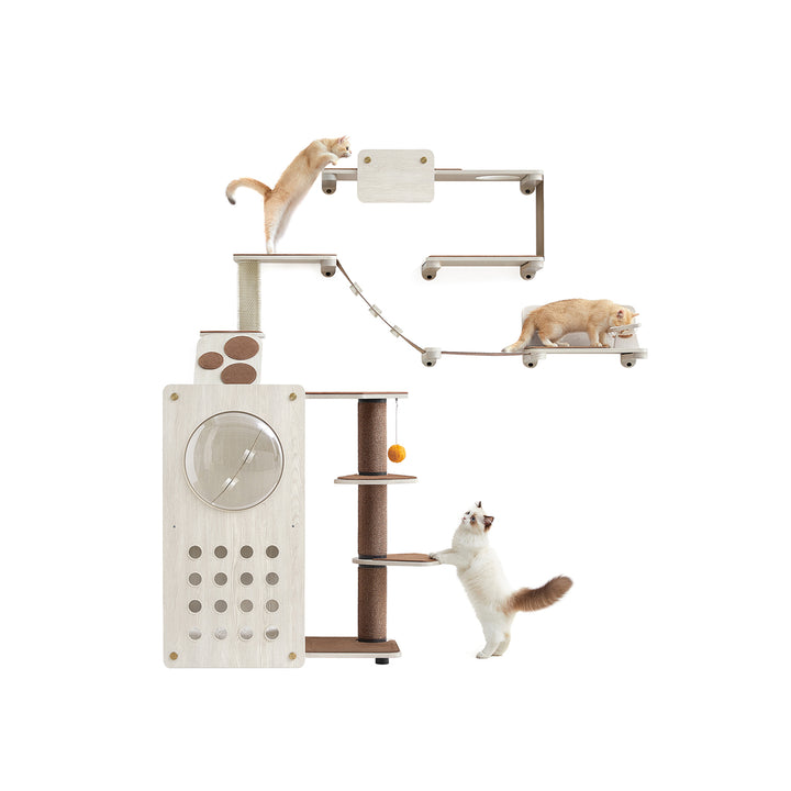 Land Set of 7 Cat Wall Furniture