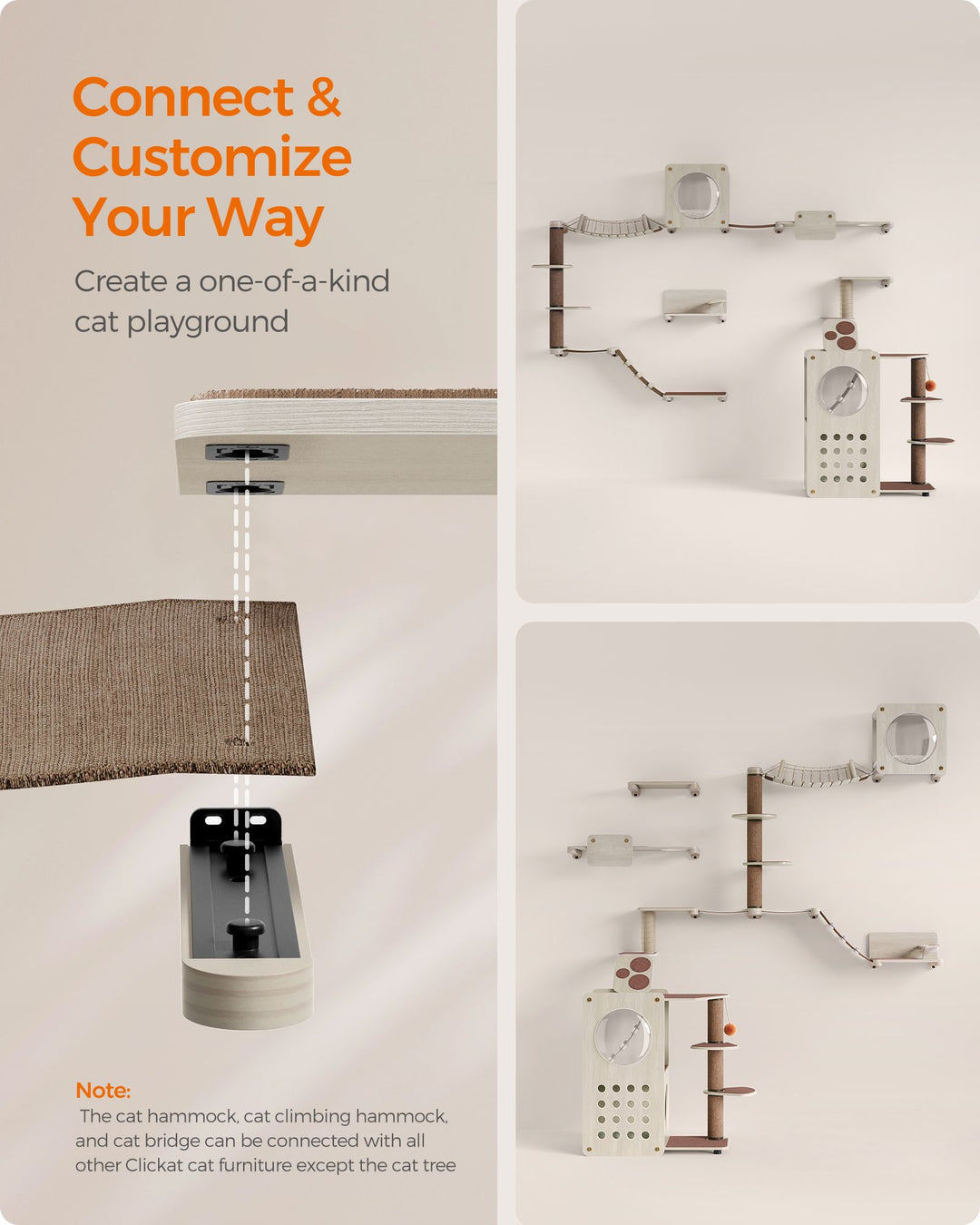 Planet Set of 10 Cat Wall Furniture
