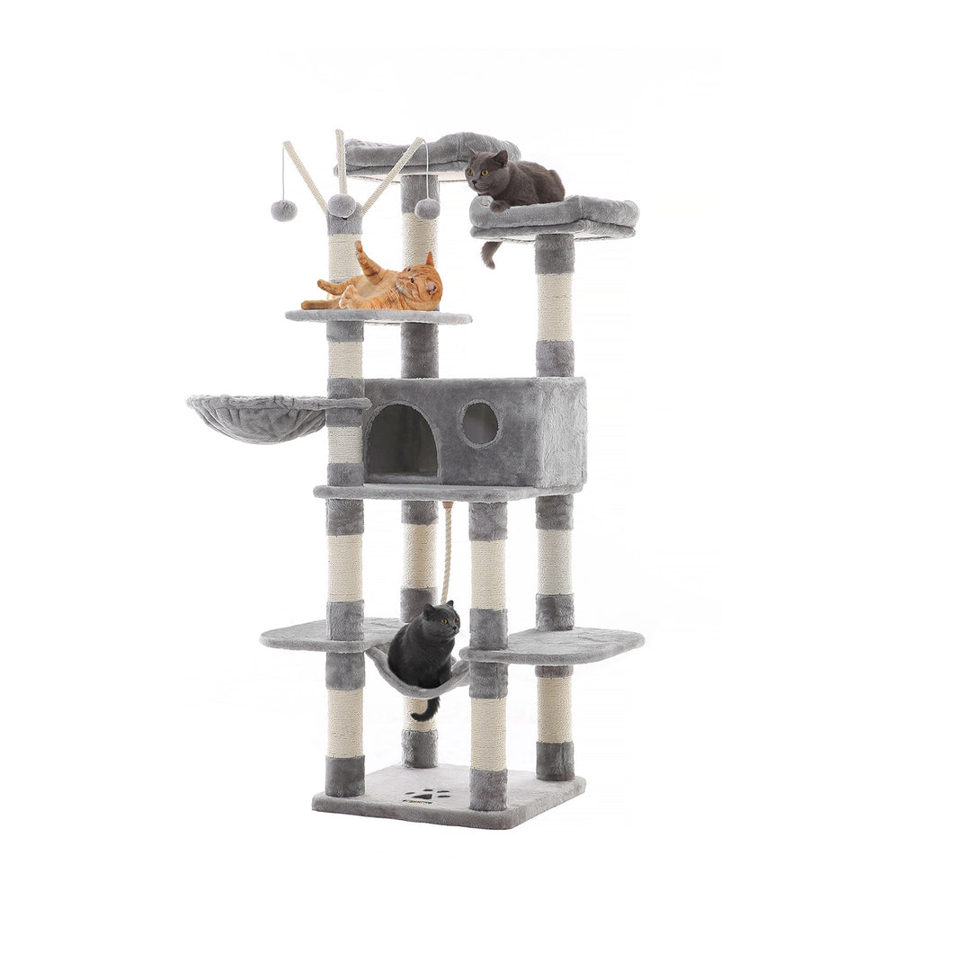 Cat Tree Light Gray