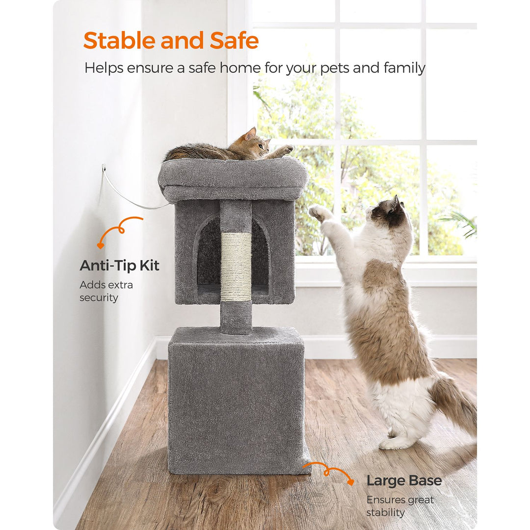 74 cm Cat Tree with 2 Cat Caves