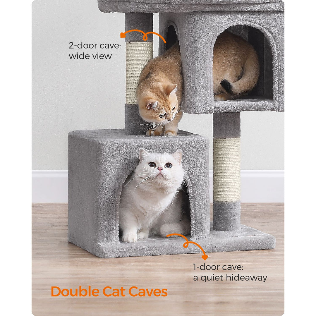 74 cm Cat Tree with 2 Cat Caves