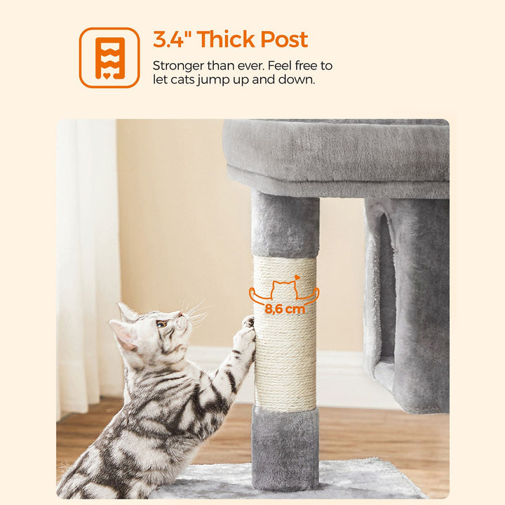 FEANDREA Light Grey Cat Tree