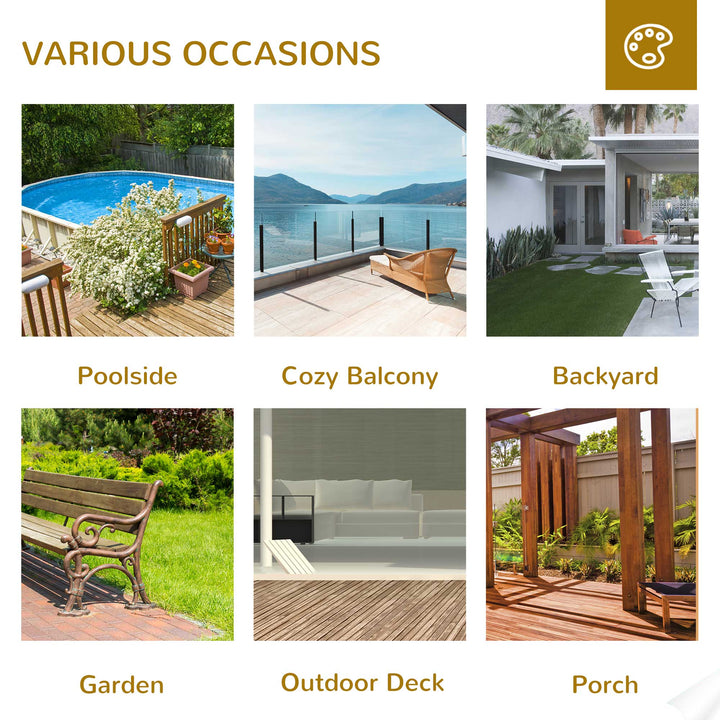 Outdoor Lounge Chairs, Fir Wood Adirondack Outdoor Patio Lawn Deck Furniture Lounge Chair, Natural Wood
