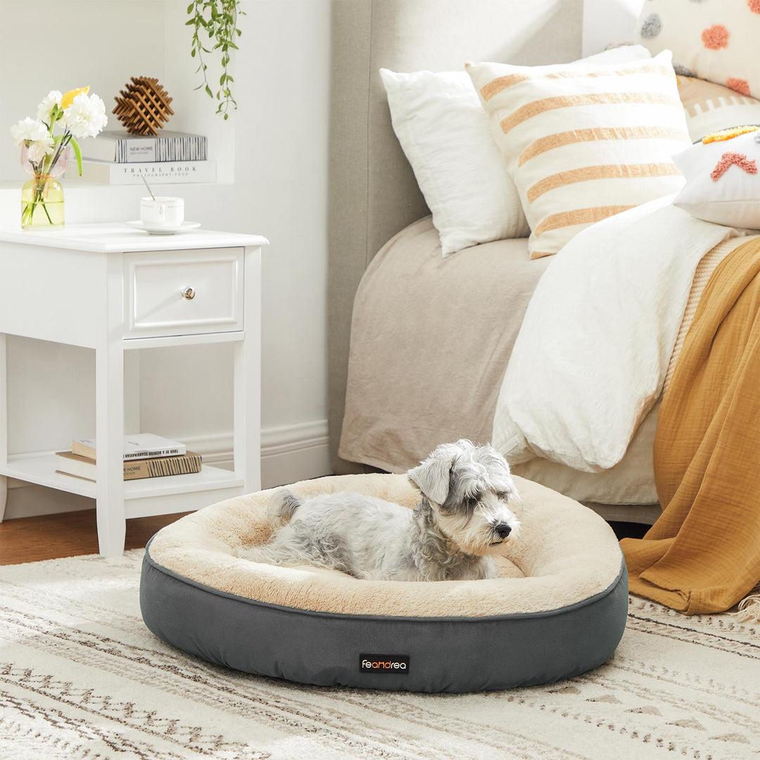 Washable Dog Bed Dark Gray
