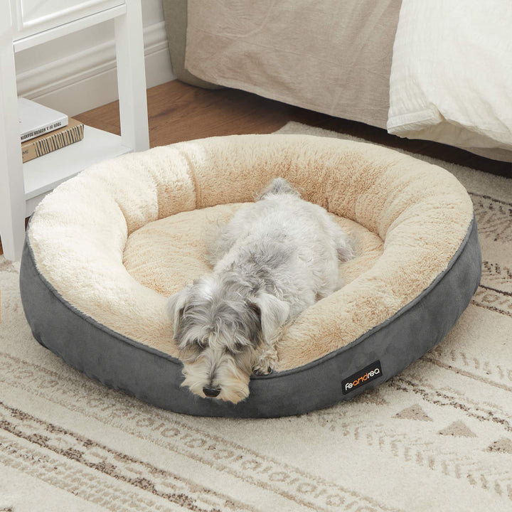Washable Dog Bed Dark Gray