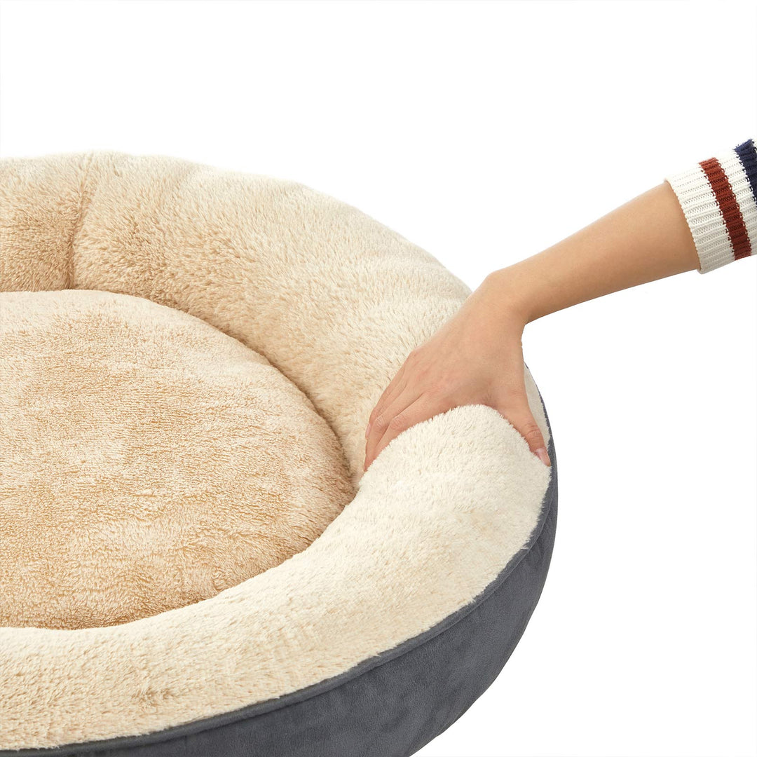 Washable Dog Bed Dark Gray