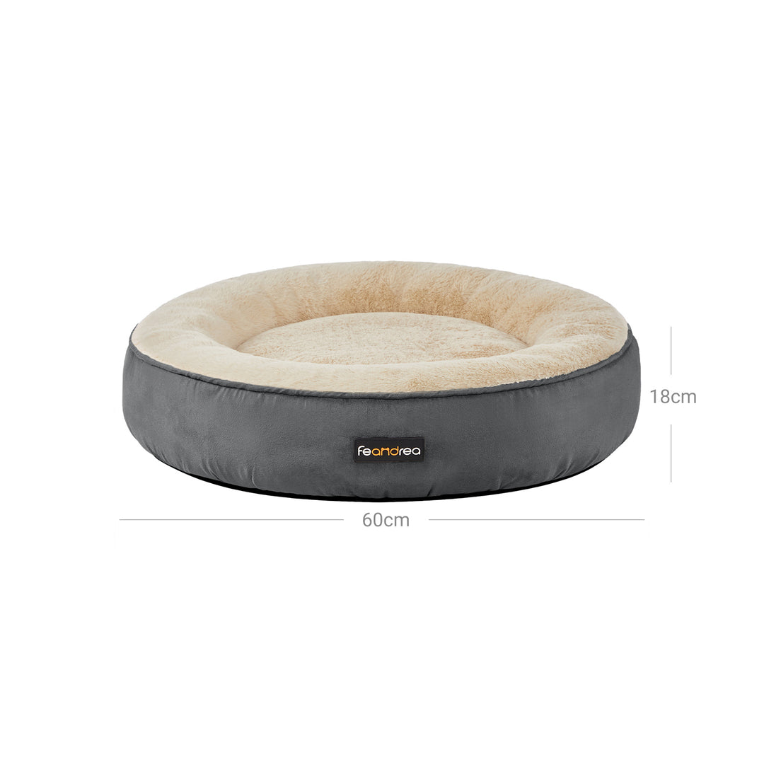 Washable Dog Bed Dark Gray