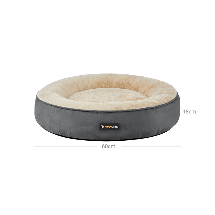 Washable Dog Bed Dark Gray