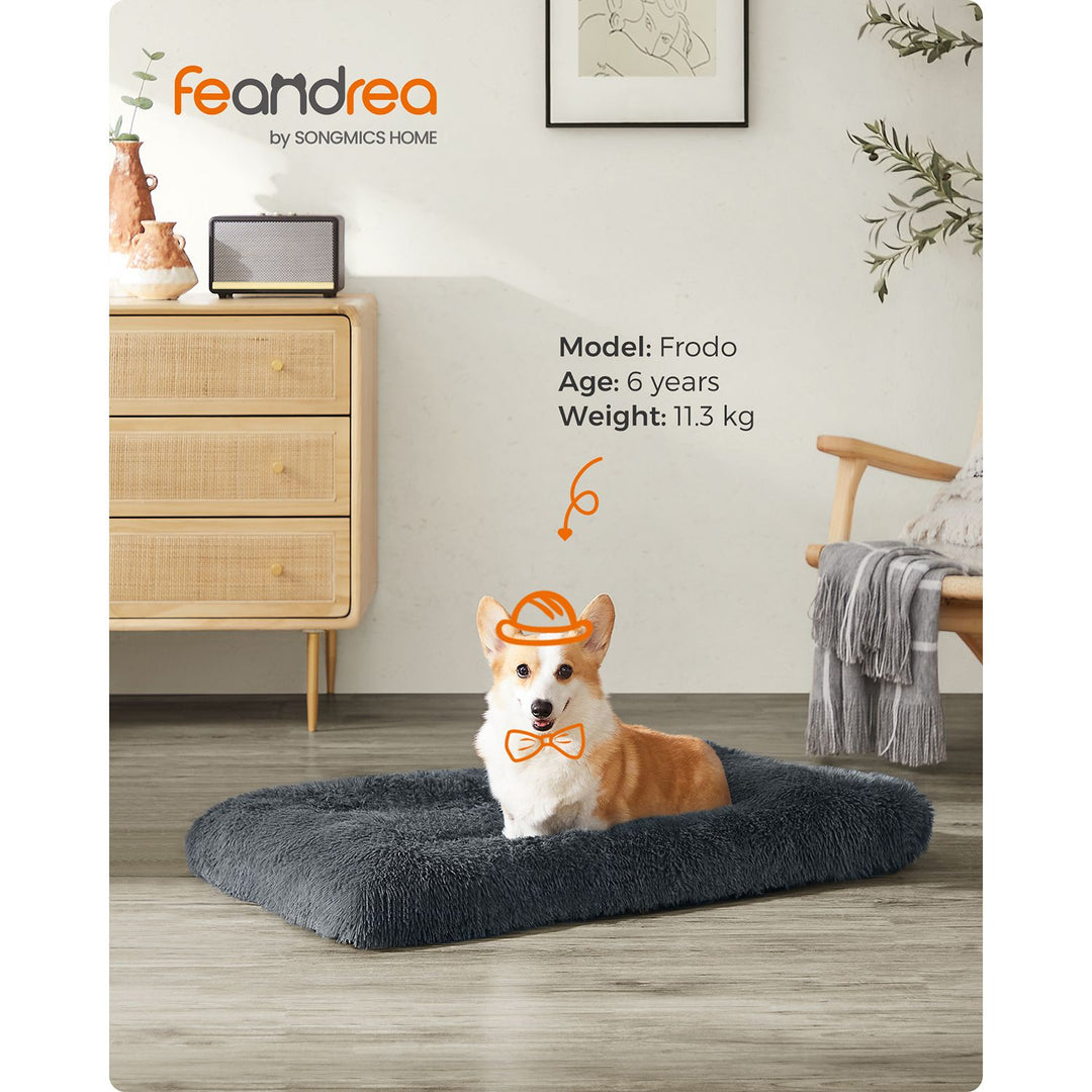 Dog Bed 95 x 60 cm Dark Grey