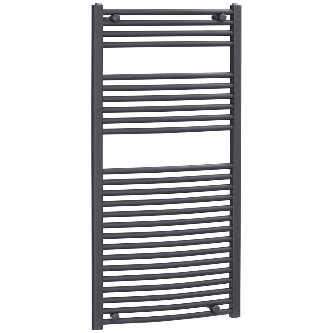 Straight Heated Towel Rail, Hydronic Bathroom Ladder Radiator Towel Warmer For Central Heating 600mm x 1200mm, Grey