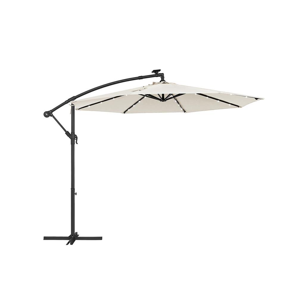 Parasol with Solar-Powered LED