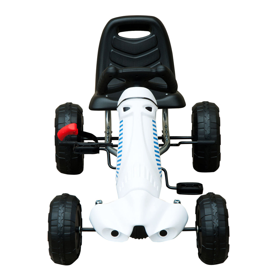 Pedal Go Kart Toy for Kids with Rubber Wheels Outdoor Race