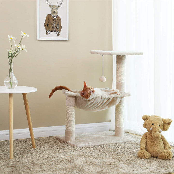 Plush Basket Cat Tree
