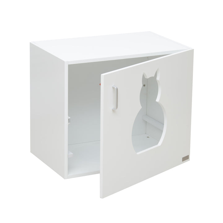 Cat Litter Box Bathroom Furniture-White