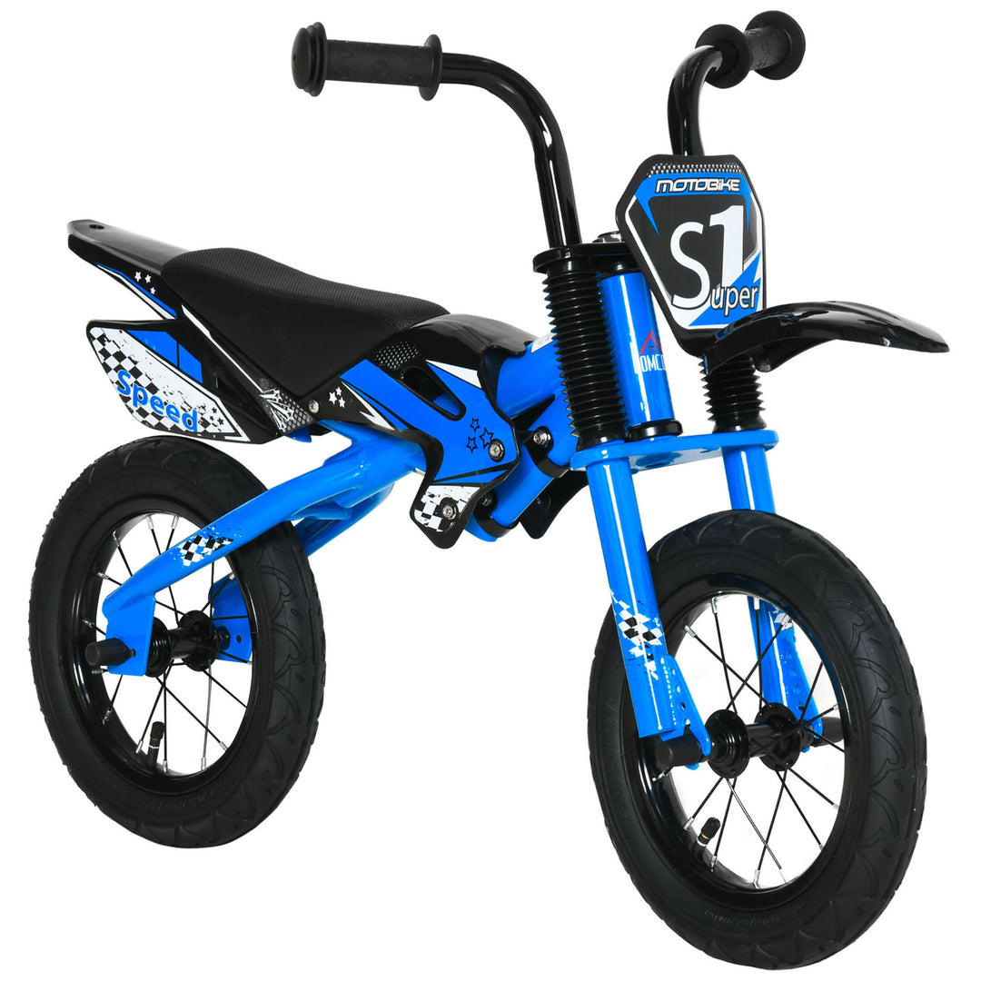 Kids Balance Bike, No Pedal Training Bike- Blue