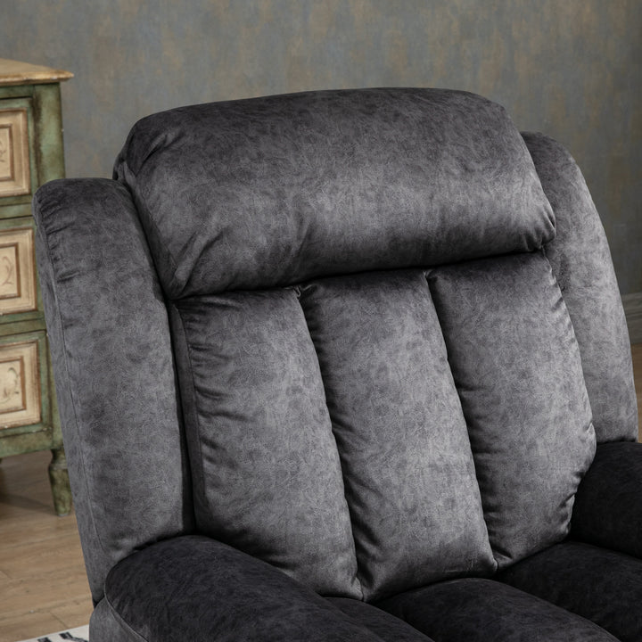 Riser and Recliner Chair, Microfibre Upholstered Recliner Chair for Elderly with Remote Control, Footrest, Padded Seat and Backrest