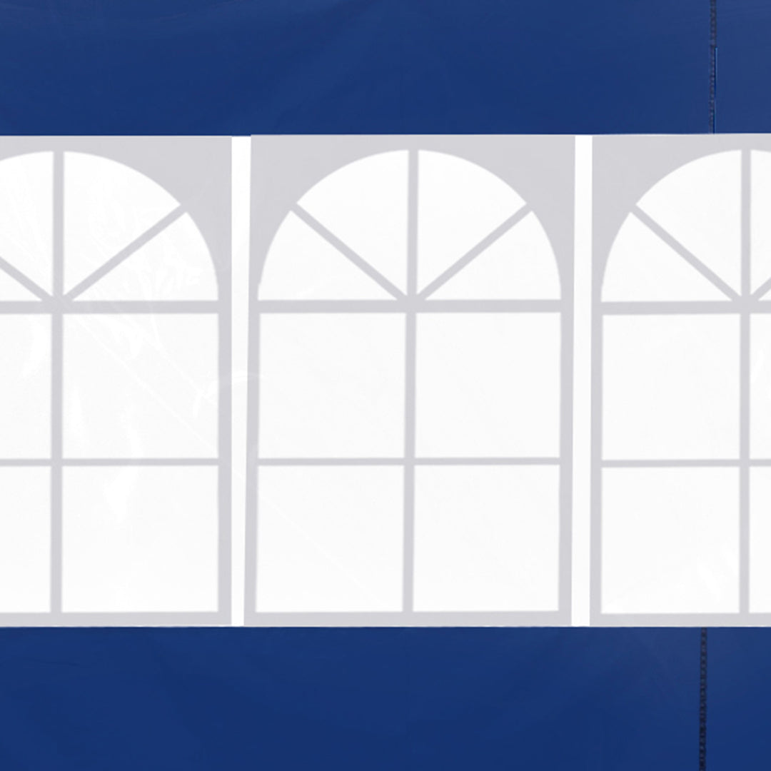 Outsunny 3m Gazebo Exchangeable Side Panel Panels W/ Window-Blue