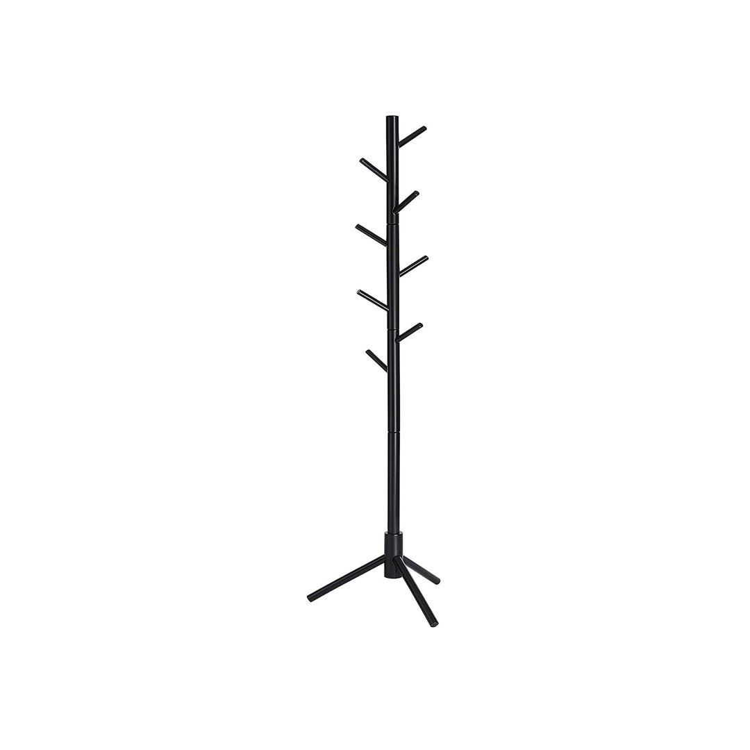 Black Free Standing Wood Coat Stand