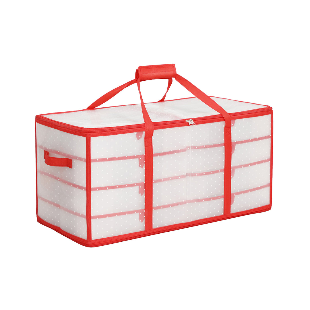 Red Large Storage Box for Christmas Baubles