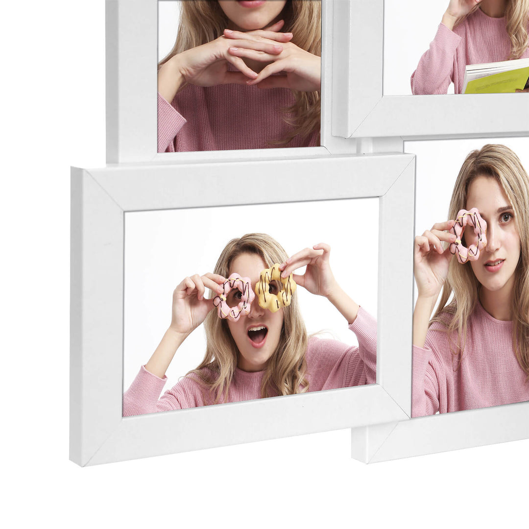 White Picture Frames Collage for 9 Photos