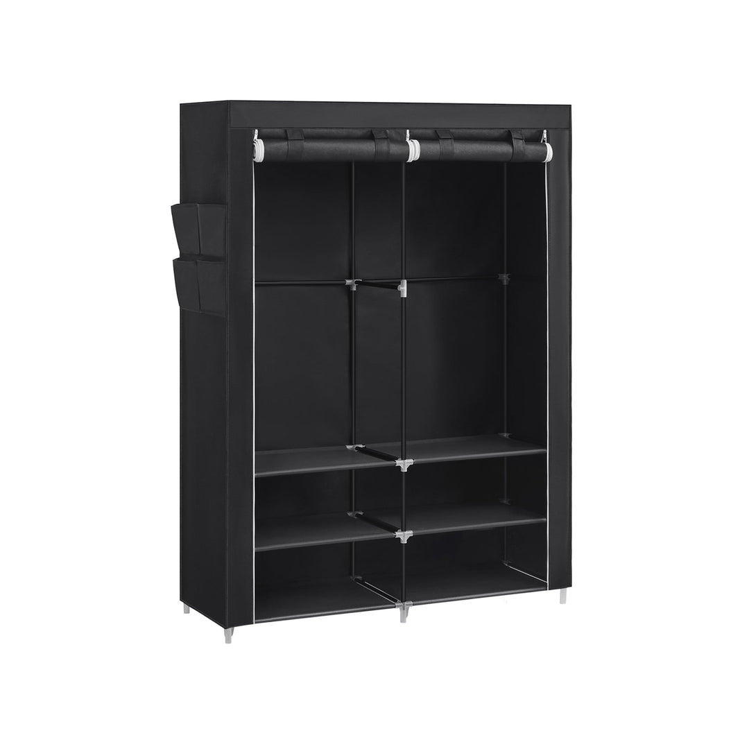 Portable Wardrobe with 2 Hanging Rails