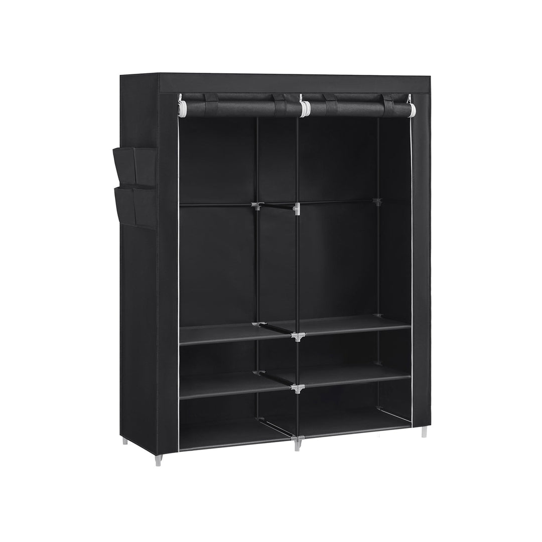 Portable Wardrobe with 2 Hanging Rails