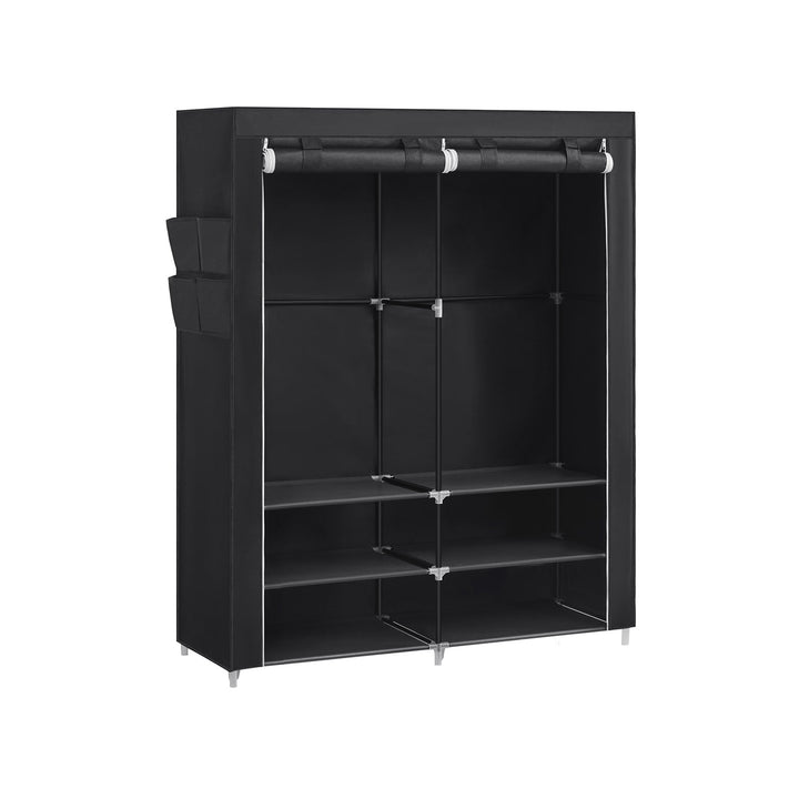 Portable Wardrobe with 2 Hanging Rails
