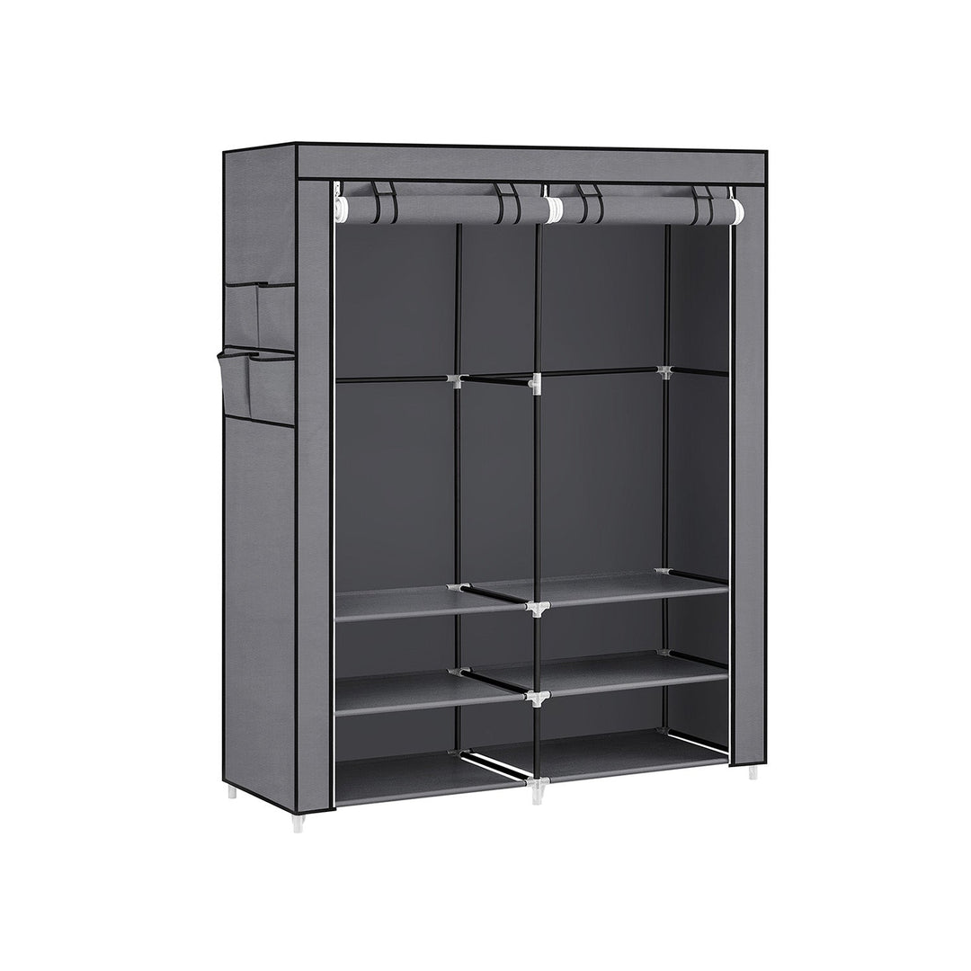 Clothes Wardrobe with 2 Hanging Rails